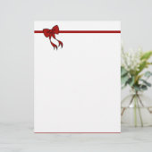 Christmas Bow Letterhead (Stehend Vorderseite)