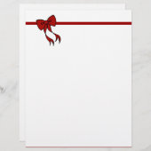 Christmas Bow Letterhead (Vorne/Hinten)