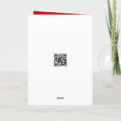 Christmas Bow On Martini Cocktail Feiertagskarte (Rückseite)