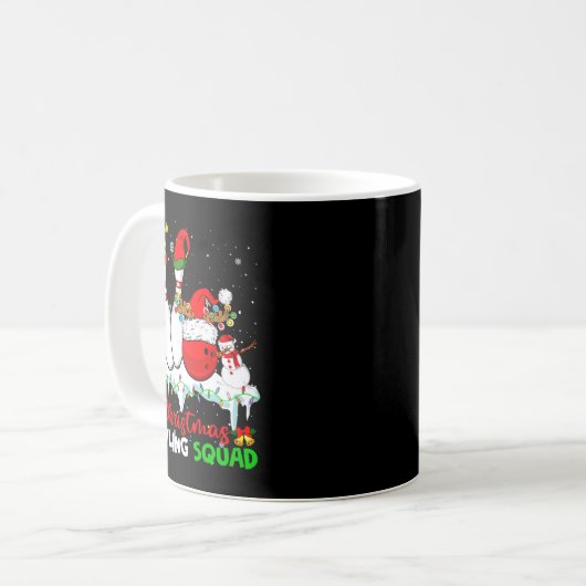 Christmas Bowling Squad Dabbing Santa Elf Bowling  Kaffeetasse (Vorderseite Links)