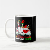 Christmas Bowling Squad Dabbing Santa Elf Bowling Kaffeetasse (Links)