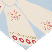 Christmas Bows Coquette Blue Kurzer Tischläufer (Ecke)