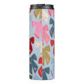 Christmas Bows Coquette Blue Thermosbecher (Rückseite)