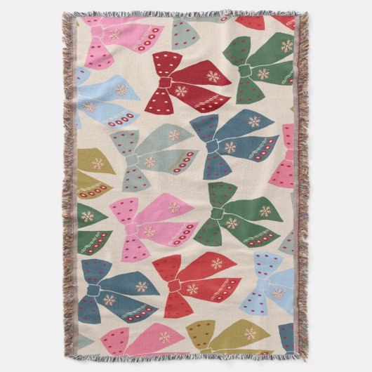 Christmas Bows Coquette Decke (Vorderseite Vertikal)