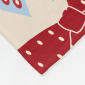 Christmas Bows Coquette Fleecedecke (Ecke)
