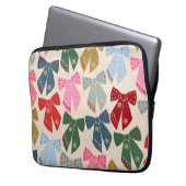 Christmas Bows Coquette Laptopschutzhülle (Vorderseite Links)
