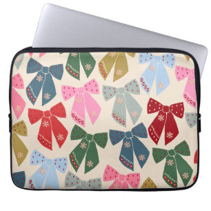 Christmas Bows Coquette Laptopschutzhülle