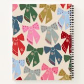 Christmas Bows Coquette Notizblock (Rückseite)