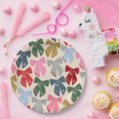 Christmas Bows Coquette Pappteller (Party)
