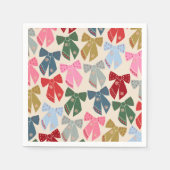 Christmas Bows Coquette Serviette (Vorderseite)