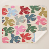 Christmas Bows Coquette Sherpadecke (Vorderseite (Horizontal))