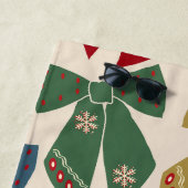 Christmas Bows Coquette Strandtuch (Beispiel)