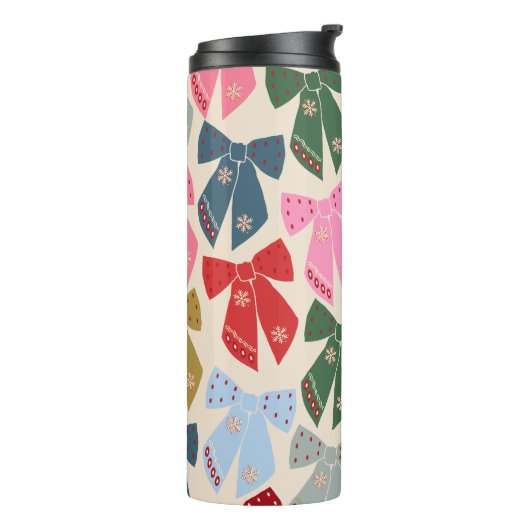 Christmas Bows Coquette Thermosbecher (Nach links gedreht)