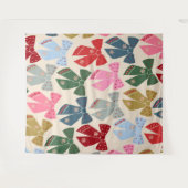 Christmas Bows Coquette Wandteppich (Vorderseite (Horizontal))