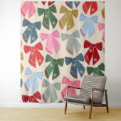 Christmas Bows Coquette Wandteppich (Beispiel)