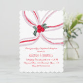 Christmas Bows Corporate Office Event Einladung (Stehend Vorderseite)