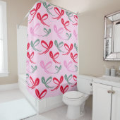 Christmas Bows Reversible Color Duschvorhang (Beispiel)