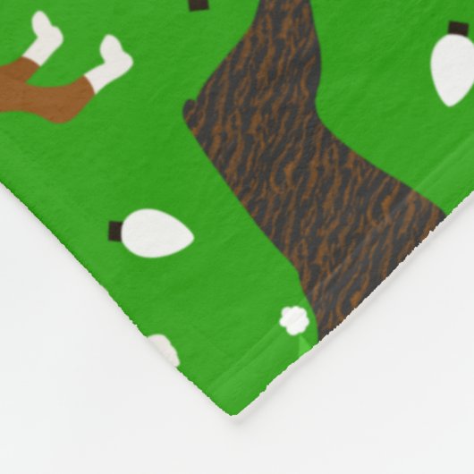 Christmas Boxer Dog Fleece Blanket (Ecke)