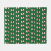 Christmas Boxer Dog Fleecedecke (Vorderseite (Horizontal))
