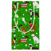 Christmas Boxer Dog Kleine Geschenktasche Geschenktüte (Vorderseite)