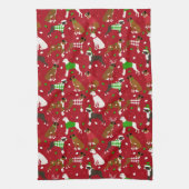 Christmas Boxer Dog Küchentücher (Vertikal)