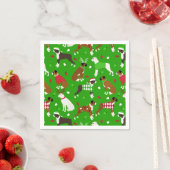 Christmas Boxer Dog Napkins Serviette (Beispiel)