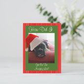 Christmas Boxer Feiertagspostkarte (Stehend Vorderseite)