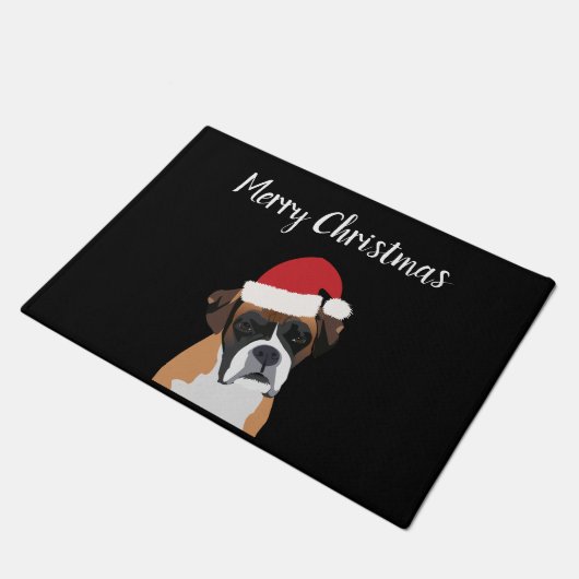 Christmas Boxer Fußmatte (Schrägansicht)