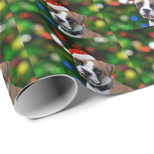 Christmas Boxer Geschenkpapier (Rolleneckpunkt)