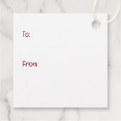 Christmas Boxer Hunde Geschenkanhänger (Rückseite)