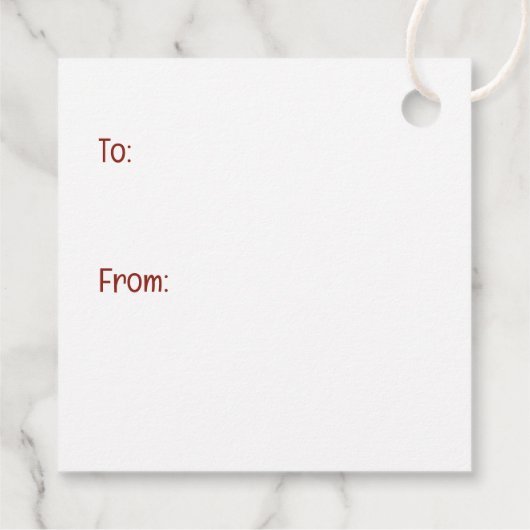 Christmas Boxer Hunde Geschenkanhänger (Rückseite)