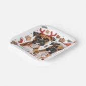Christmas Boxer Hunde Pappteller (Gewinkelt)