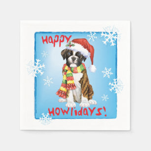 Christmas Boxer Napkins Serviette