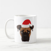 Christmas Boxer Puppy Kaffeetasse (Links)