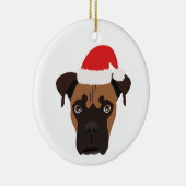 Christmas Boxer Puppy Keramik Ornament (Rechts)
