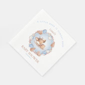 Christmas Boy Baby Dusche Blue Dealer Papier Napki Serviette (Ecke)