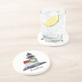 Christmas Brant Pt Lighthouse Sandstone Untersetze Getränkeuntersetzer (Seite)