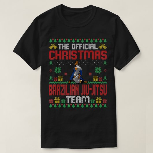 Christmas Brasilian Jiu Jitsu Team Martial Arts Lo T-Shirt (Design vorne)