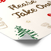 Christmas Bridal Shower Favor  Poster (Ecke)