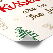 Christmas Bridal Shower Guess How Many Kisses Poster (Ecke)