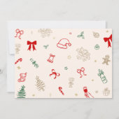 Christmas Bridal Shower Recipe Card Einladung (Rückseite)