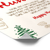 Christmas Bridal Shower Ring Hunt Game Poster (Ecke)