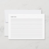 Christmas Bridal Shower Shower Recipe Cards (Rückseite)