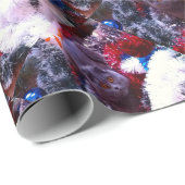 Christmas British Blue Geschenkpapier (Rolleneckpunkt)