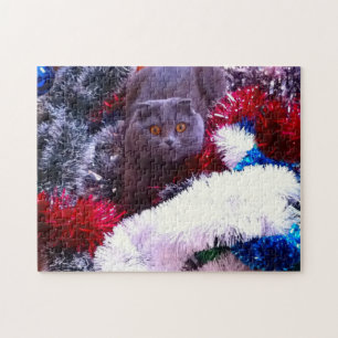 Christmas British Blue Puzzle