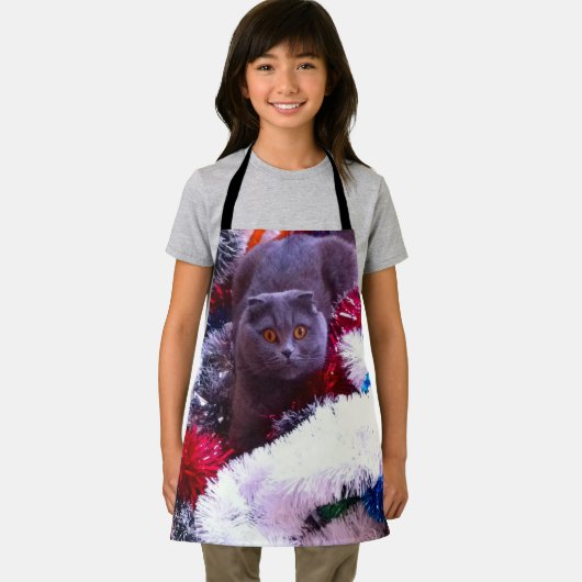 Christmas British Blue Schürze (Insitu)