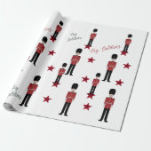 Christmas British Toy Soldiers Stars Geschenkpapier (Ungerollt)