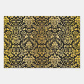 Christmas Brocade Dark Trio Geschenkpapier Set (Vorderseite 3)