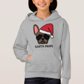 Christmas Brown French Bulldog Hoodie (Vorderseite)