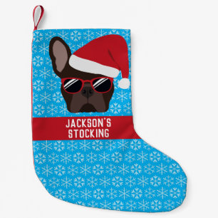 Christmas Brown French Bulldog Kleiner Weihnachtsstrumpf